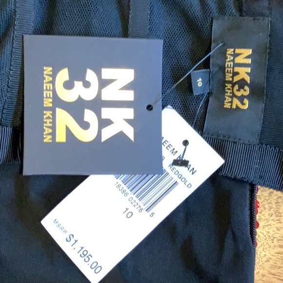 NK32 Naeem Khan Two-Tone Sequin Dress - Picture 6 of 8